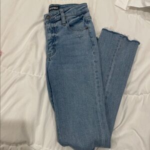 Katie J NYC Light Blue Denim Jeans girls with ripped legs